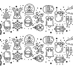 hand drawn christmas png patterns, christmas icons Illustration for web trendy design, christmas png collection