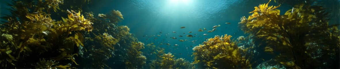 Vibrant underwater hdr panoramic scene ocean depths nature photography marine environment 360-degree view