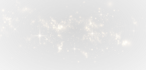 Golden glitter curve with radiant sparks and glowing dust. PNG festive overlay effect,