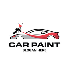 Car Paint and Detailing Logo Design Template.