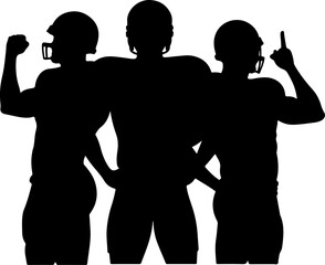 American Football Team Charge with Splatter Vector Bundle