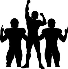 American Football Team Charge with Splatter Vector Bundle