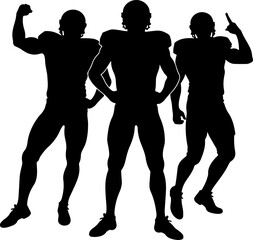 American Football Team Charge with Splatter Vector Bundle