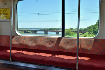 鹿島臨海鉄道大洗鹿島線車窓からの景色