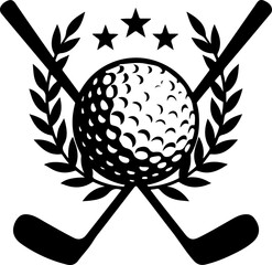 Golf Championship Emblem vector graphcis