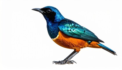 blue bird on the white