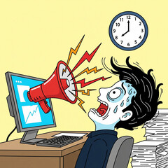 Employee Under Pressure Boss's Demands, Deadline Stress, and Workload