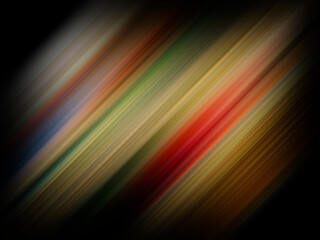 Multicolored diagonal lines on a black background. Abstract background for design.