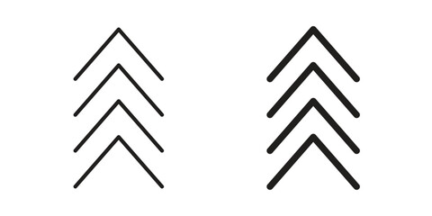 Chevrons icon vector sign symbol