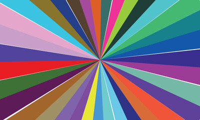 Colorful radial burst background abstract vector illustr