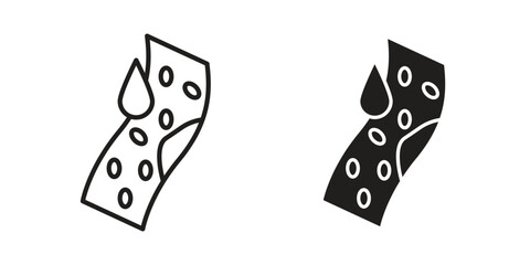 Cholesterol icon vector sign symbol