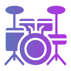 drum Gradient icon