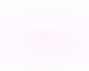 The bright and vibrant circles are glowing in the dark on a purple background