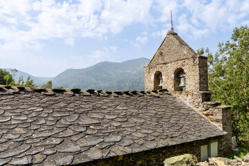 Branas de Arriba village in the Leitareigos valley in Asturias, Spain