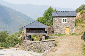 Branas de Abajo village in the Leitareigos valley in Asturias, Spain