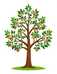 Apple tree with fruit