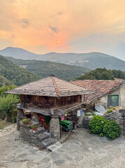 Trascastro village in the Leitareigos valley in Asturias, Spain
