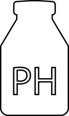 pH Icon, Acidity, Alkalinity, Chemistry, Science, Test Strips, Water Quality, Laboratory, Measurement, balance and temperature control. and Research Symbols in Modern Vector Style template designs