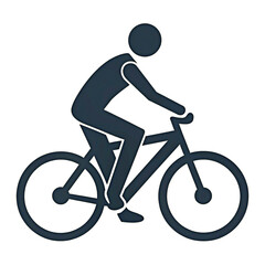 Obraz premium Ride into fitness with this cycling icon, perfect for promoting health, recreation, and sustainable transportation initiatives today, so get on it!