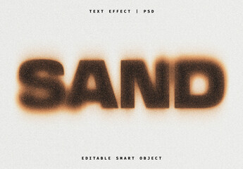 Gritty Sand Text Effect