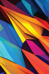 Multicolor geometric pattern Abstract psychedelic background. Vector illustration	