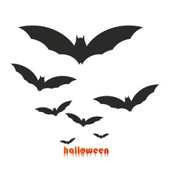 set of bats, Halloween bat, Halloween day