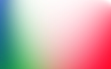 Abstract mosaic gradient of deep blue green and red colors forms a dynamic visual pattern