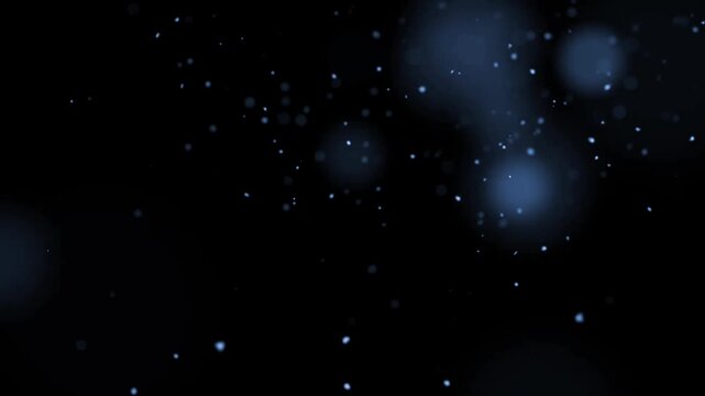 Abstract Floating Dust and Falling Snow Particles Overlay