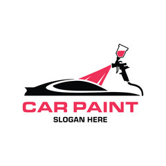 Car Paint and Detailing Logo Design Template.