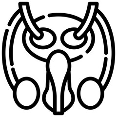 Organ outline icon organ outline icon highlighting a medical headlamp device for precise surgical procedures and examinations.