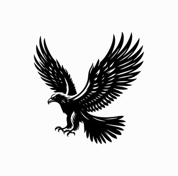 Turul Bird Silhouette &ndash; Hungarian Mythology Symbol Vector