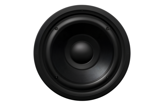 Speaker icon, png transparent background, black color only.