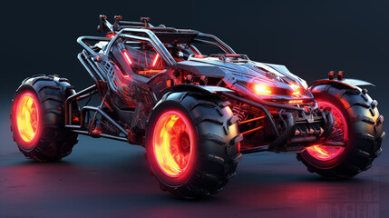 Obraz premium Future Buggy with Digital Edge