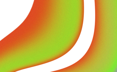 Vibrant abstract gradient swirls of neon orange and bright lime green with black accents