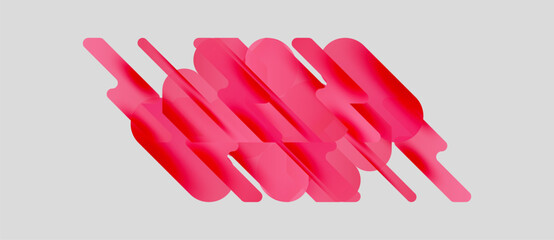Abstract pink shapes overlap, creating dynamic visual texture. Minimalist design, clean background, modern aesthetic.