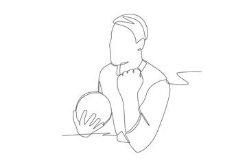 Live tournament reactions concept one-line drawing