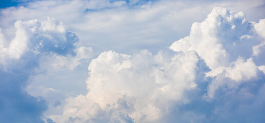 Puffy White Cumulus Clouds Filling the Sky