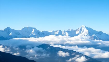 Majestic Mountain Peaks Representing Longevity