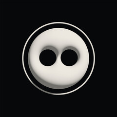 Fototapeta premium 3D Button logo eps file