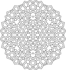 Islamic Sacred Mandala Geometry – Ornamental Arabesque Design