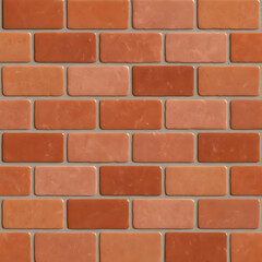 Obraz premium Seamless Light Terracotta Brick Wall Texture | Rustic Masonry Background