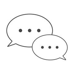 チャットや会話を表す吹き出しマークのイラスト