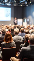 Fototapeta premium Engaged Audience Attends Professional Conference