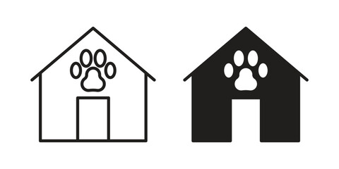 Dog Shelter icon vector sign symbol
