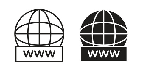 Domain icon vector sign symbol