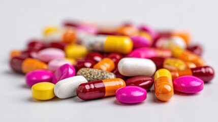 Colorful Pills and Capsules Assortment