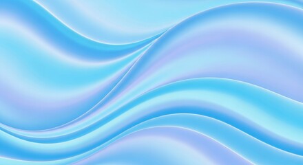 Dynamic blue and light purple flowing waves, an elegant abstract background.