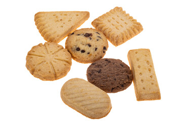 butter cookies isolated