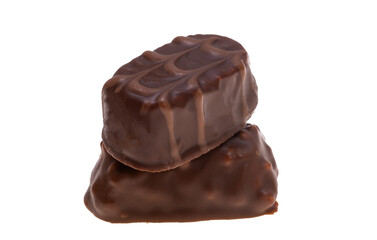 chocolate candies isolated