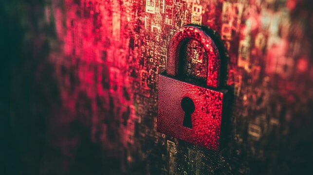 Padlock Symbolizing Data Protection Strategies for Financial Investment Security Measures Worldwide